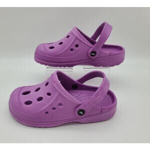 Crane Womens Shoes Classic Clogs Slip On Size 7/8 Lavender Pool Garden